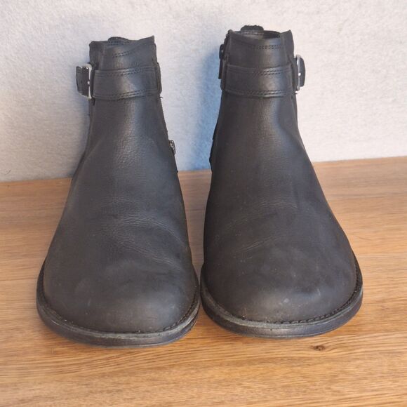 Merrell Andover Bluff Ankle Boots Women’s US 11 Black Leather Waterproof Chelsea - Picture 2 of 10